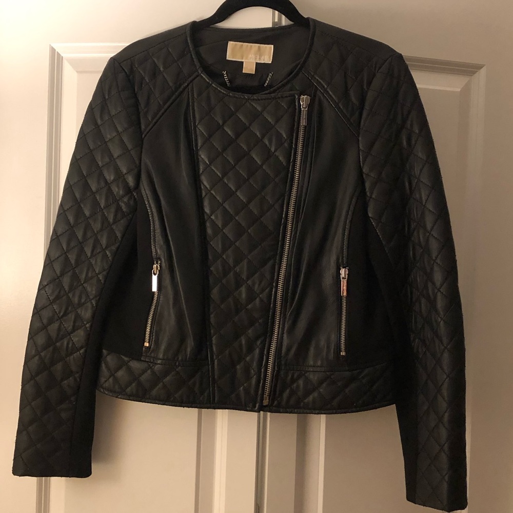 Michael michael Kors real leather jacket